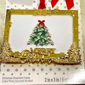 NEW 2024 Christmas Tree photo frame ornament commemorates 2024 Display Memories!
